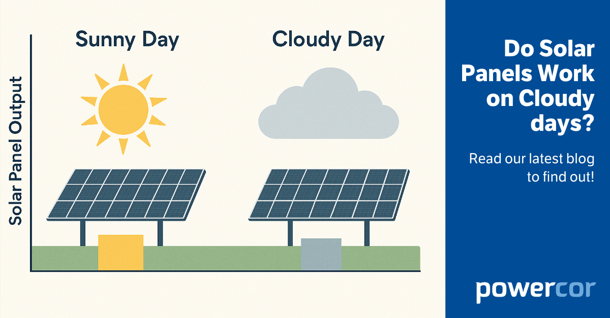 Solar panels cloudy days