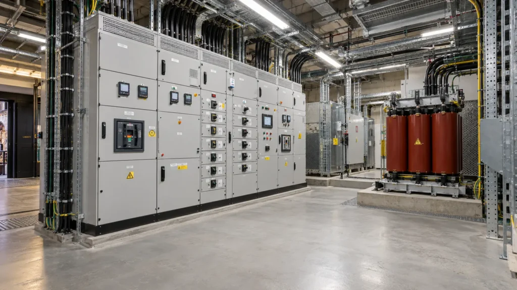 Commercial electrical infrastructure upgrade and substation installation